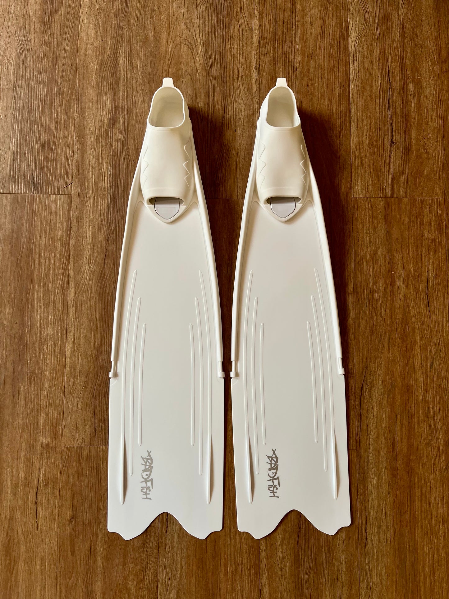 Badfish Long Fins (All White)