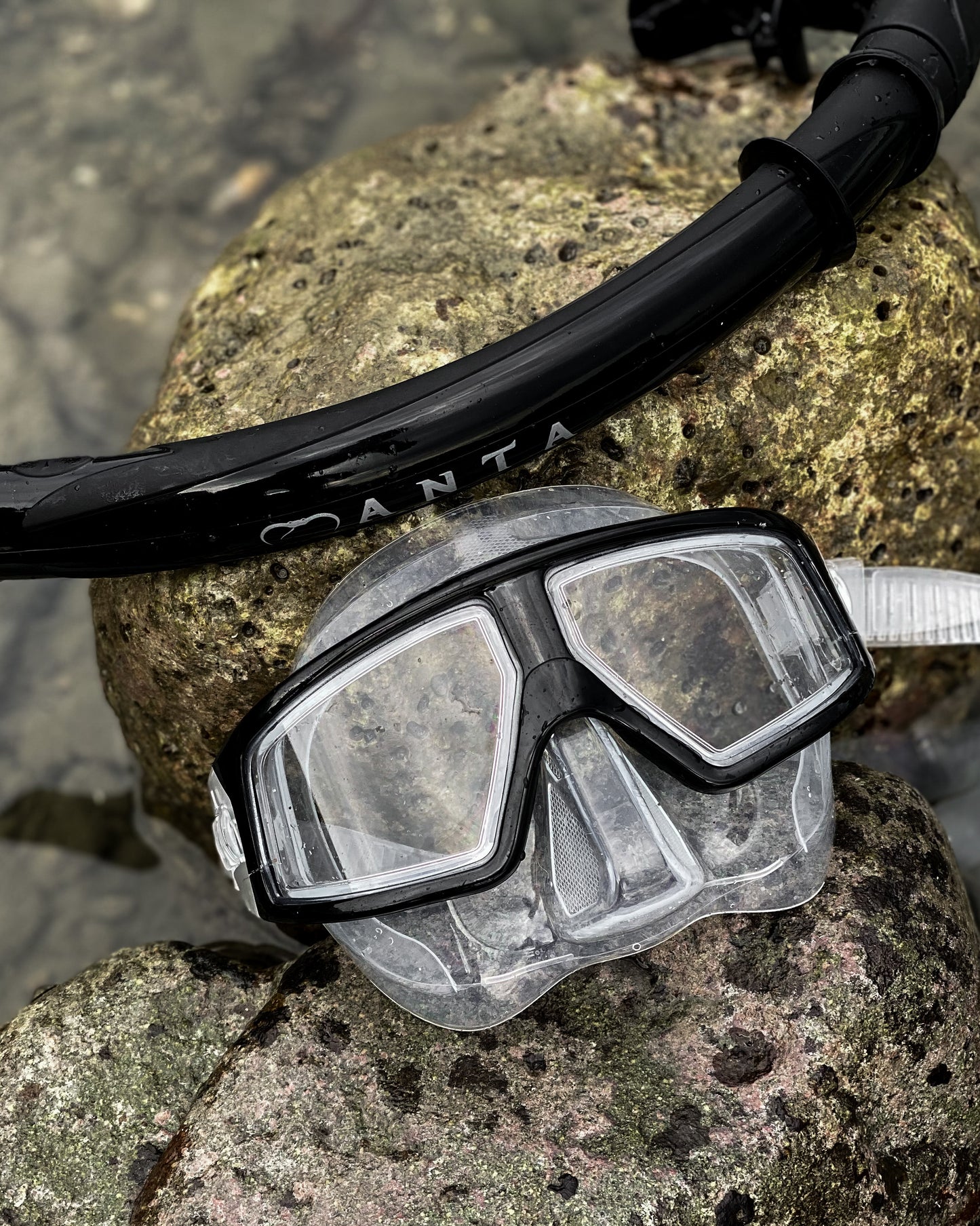 Manta - Ghost Black Freediving Mask