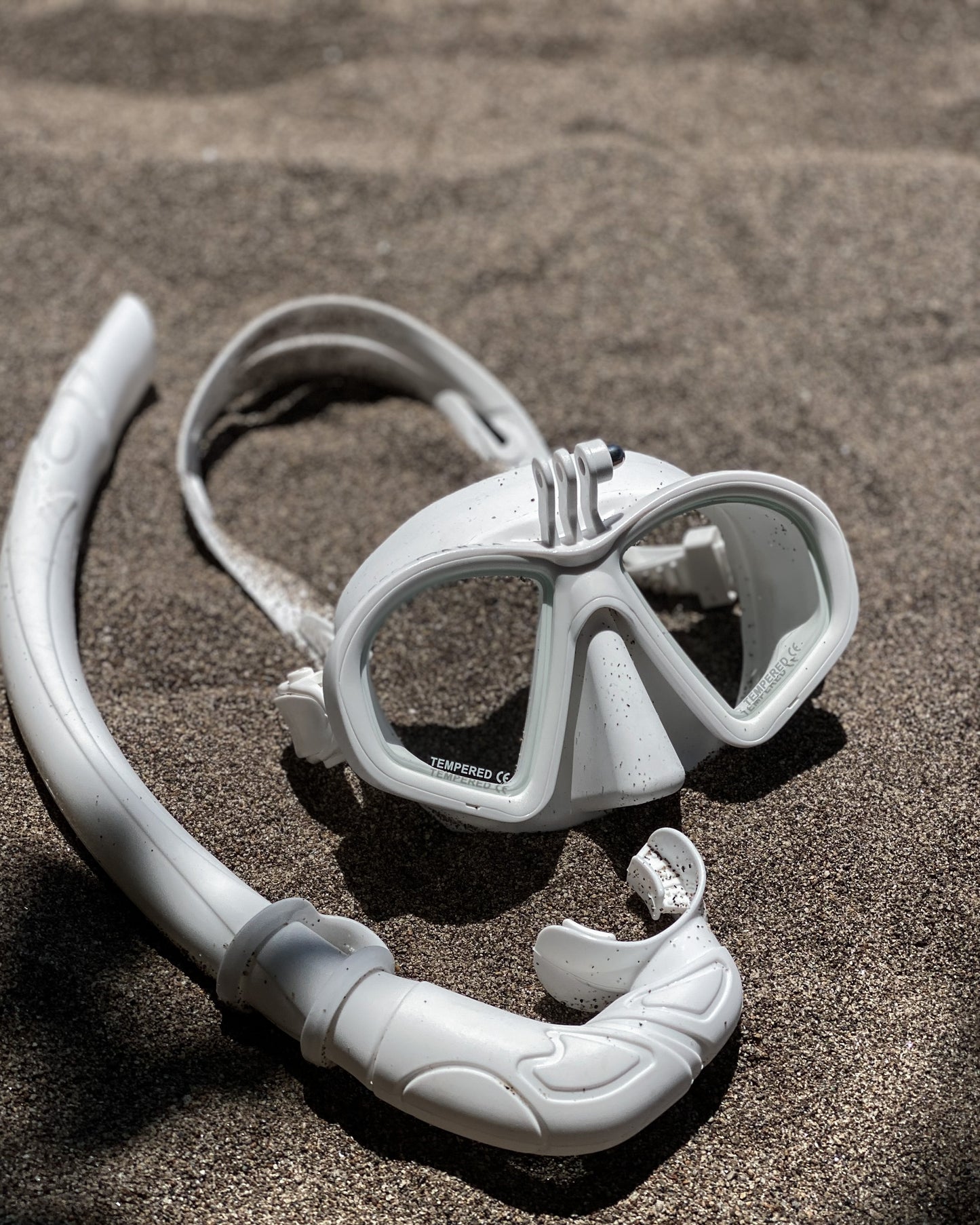 Manta GoPro White Freediving Mask