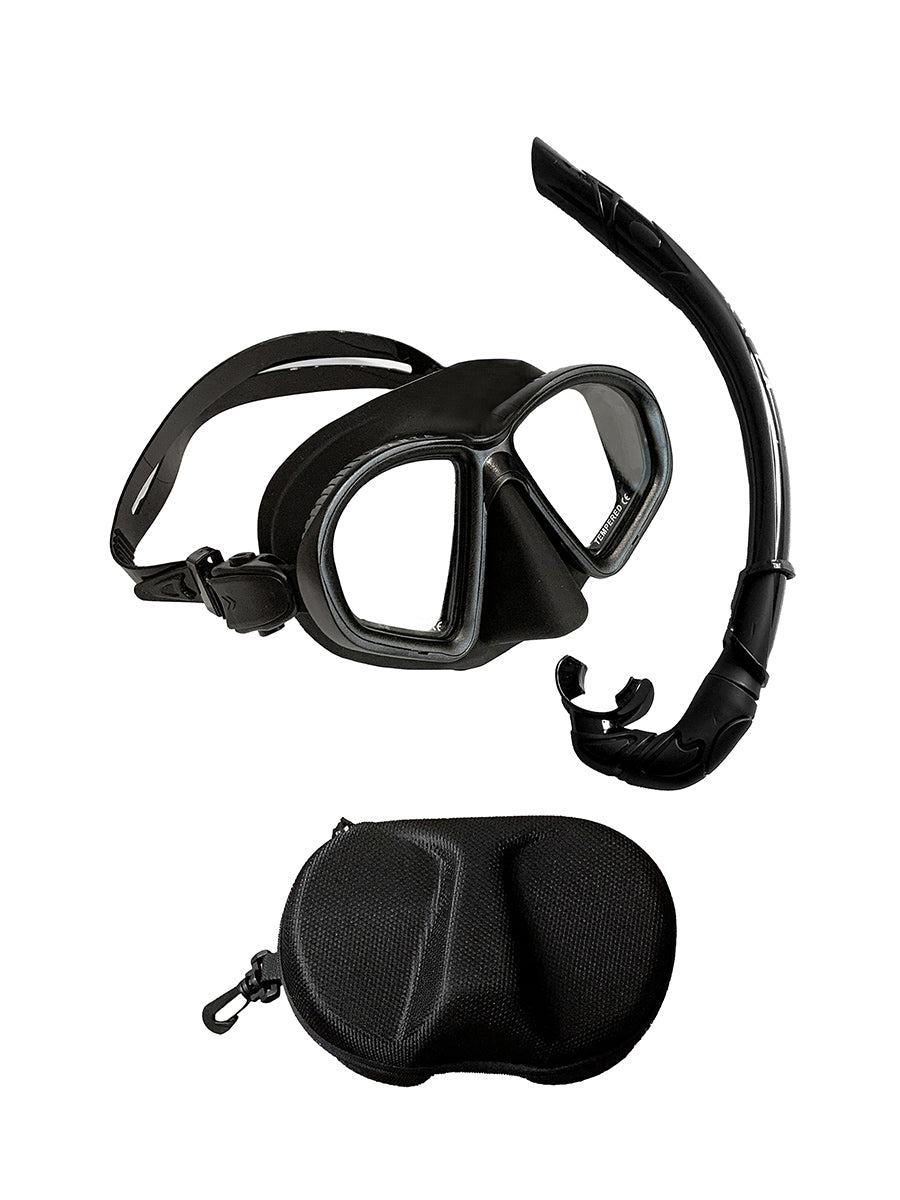 Manta TG Black Freediving Mask