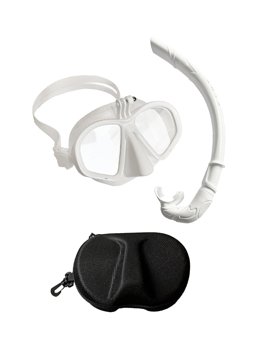 Manta GoPro White Freediving Mask