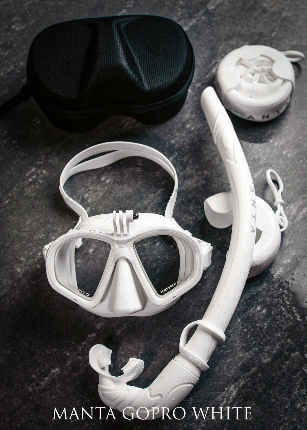 Manta GoPro White Freediving Mask