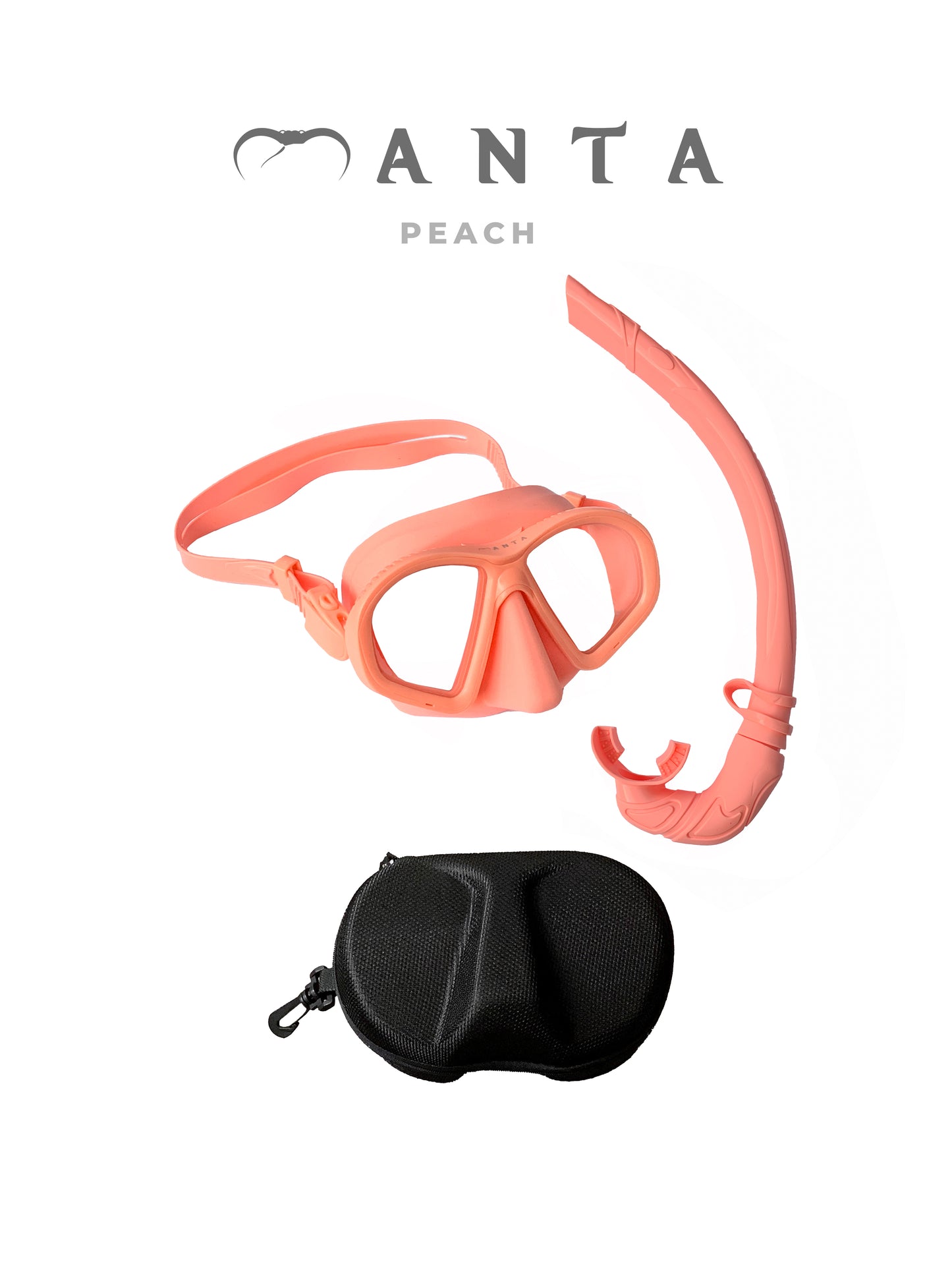 Manta TG Peach Freediving Mask