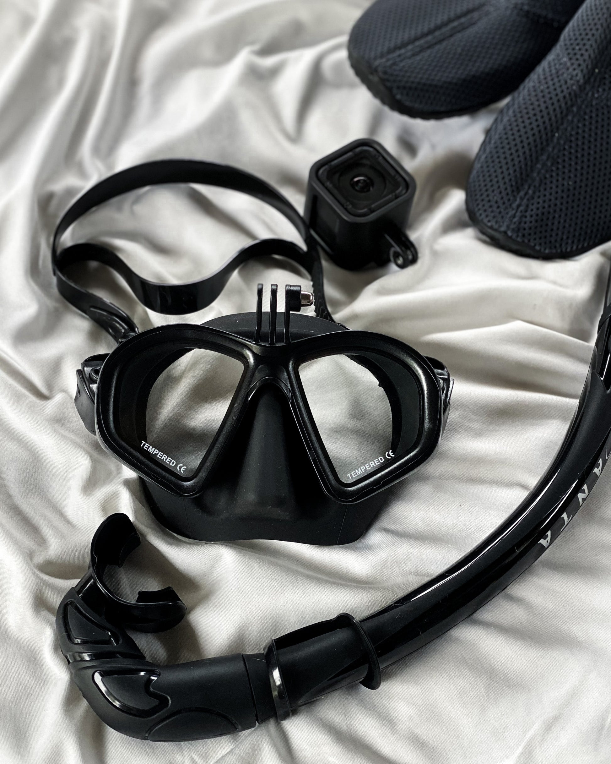 diving goggles with gopro mount Manta Gopro Black Freediving Mask – Badfish Dive Gear