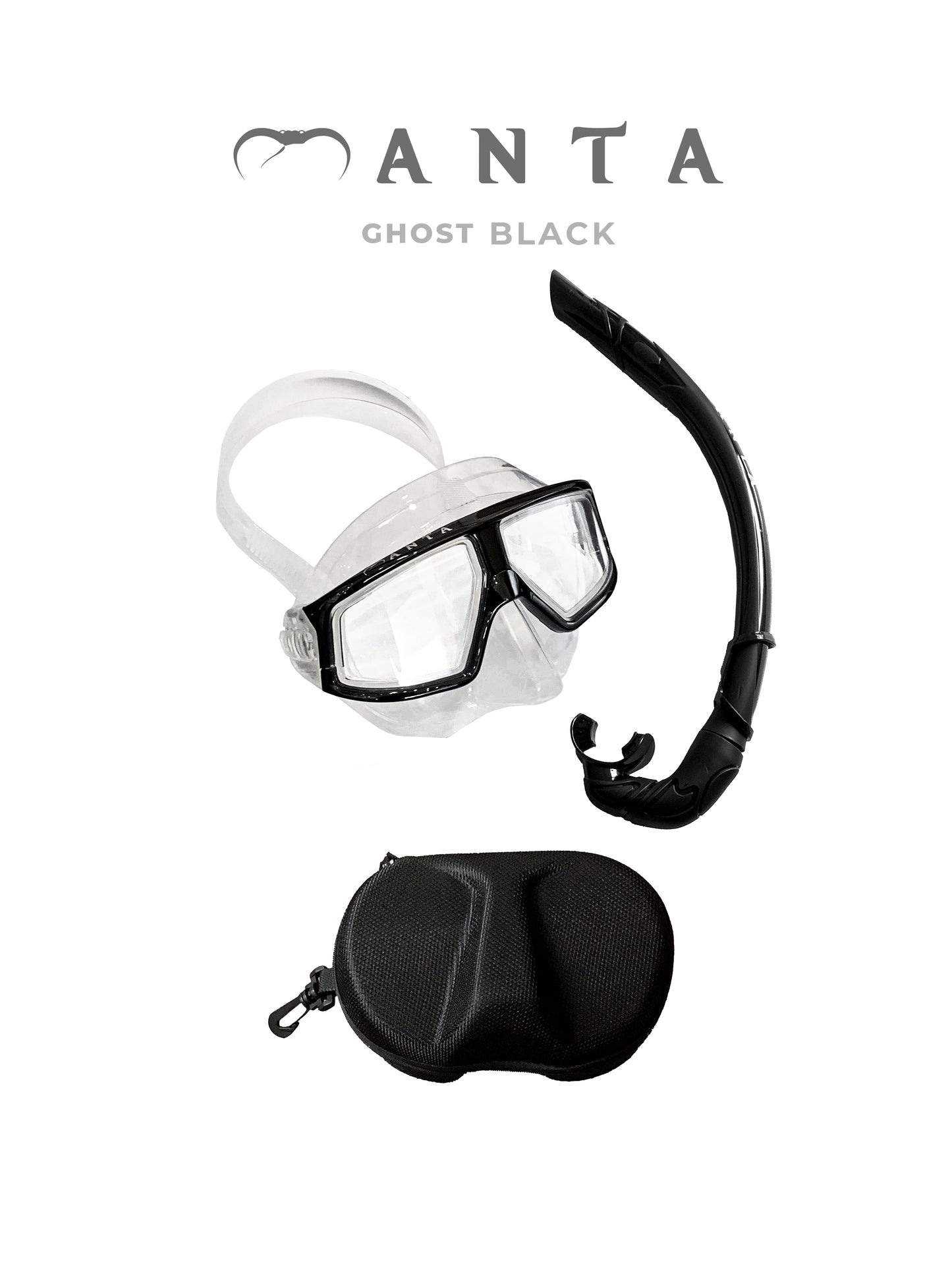 Manta - Ghost Black Freediving Mask