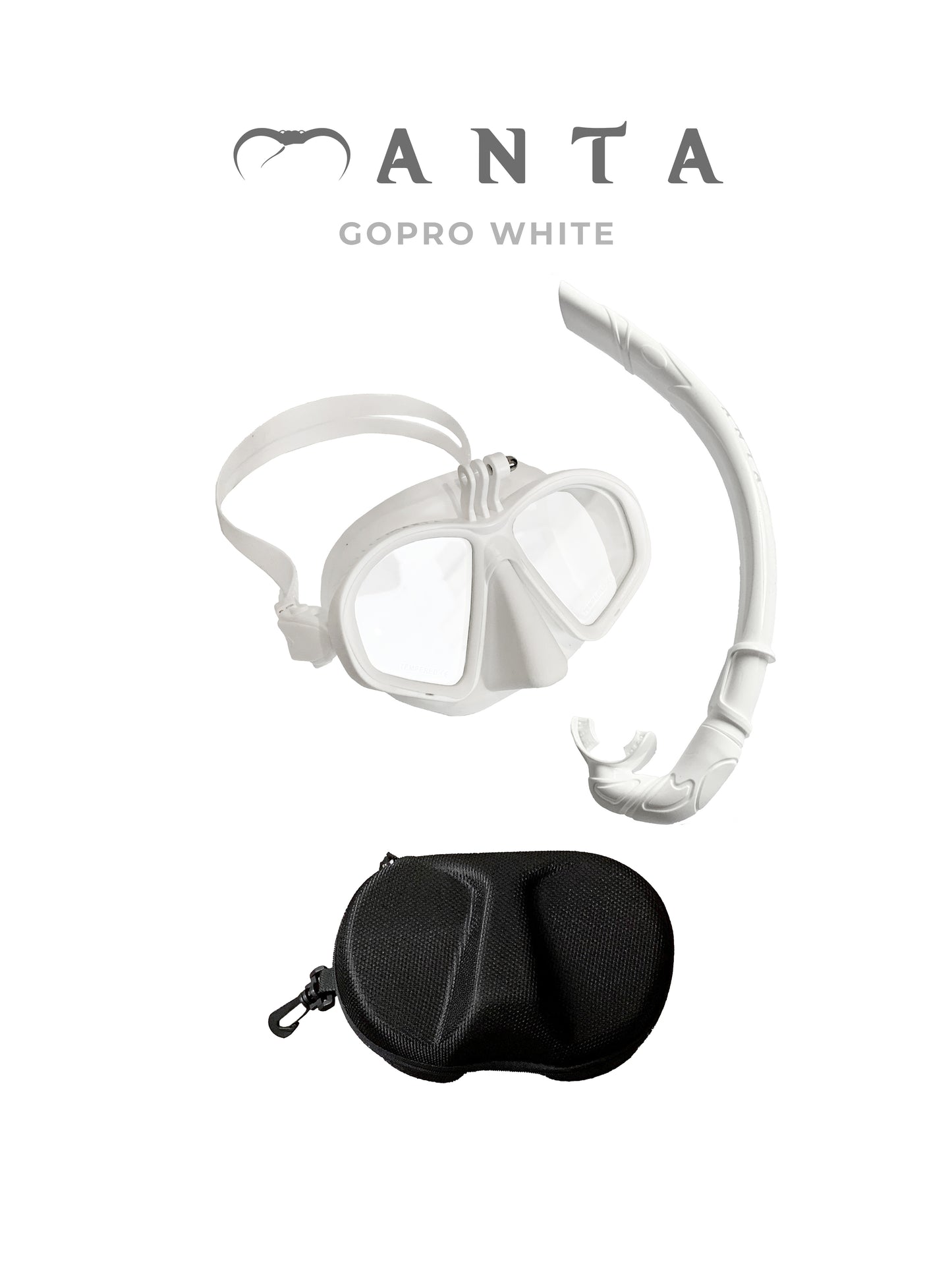Manta GoPro White Freediving Mask