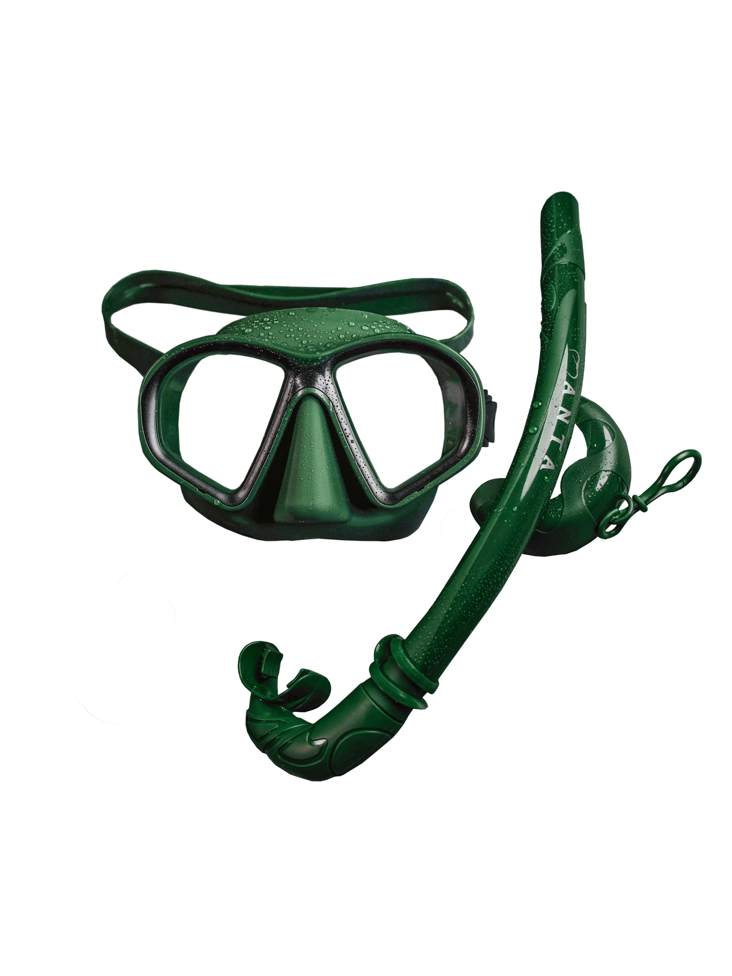 Manta TG Green Freediving Mask